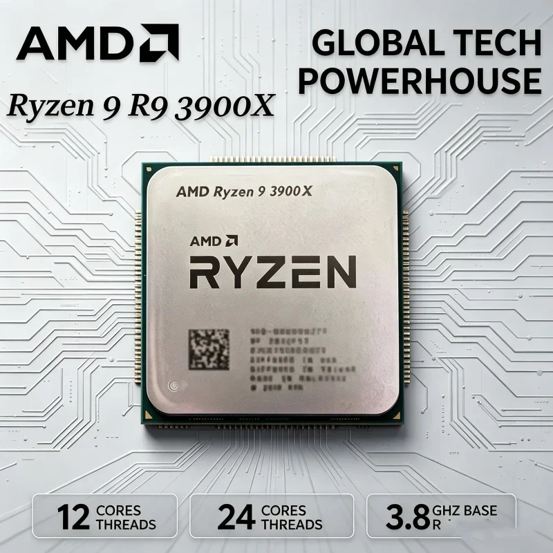 Amd Cpu Ryzen 9 - Processore Desktop AMD Ryzen 9 3900X,