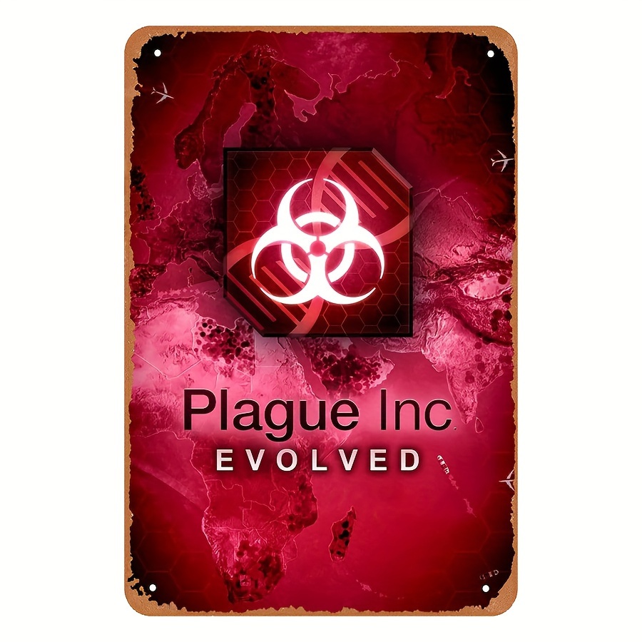 Retro Gaming Videos - Insegna in Metallo Stile Vintage Plague