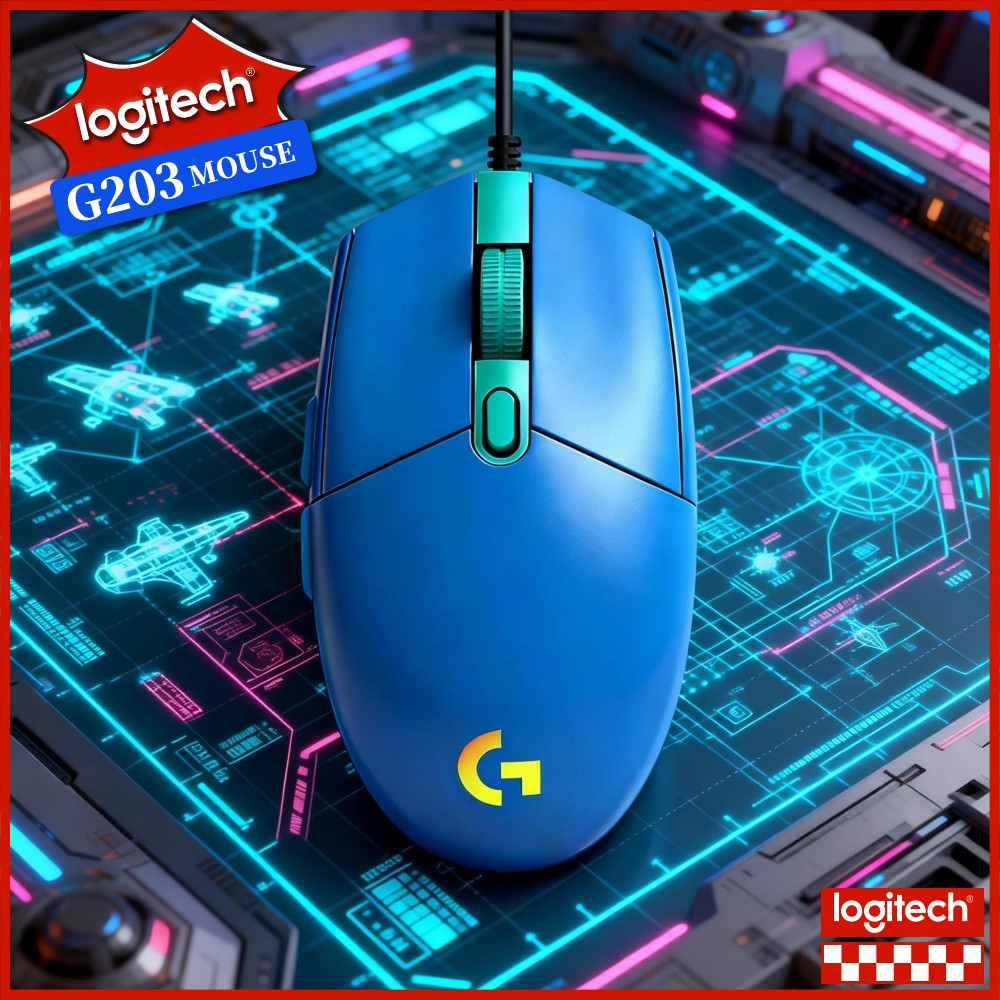 Logitech Mouse G203 - Mouse da Gaming Cablato Logitech G203,