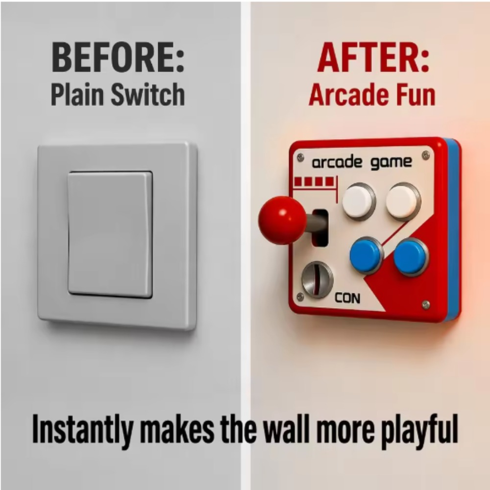 Retro Gaming Gifts - Copertura per Joystick Arcade Retrò, Decorazione
