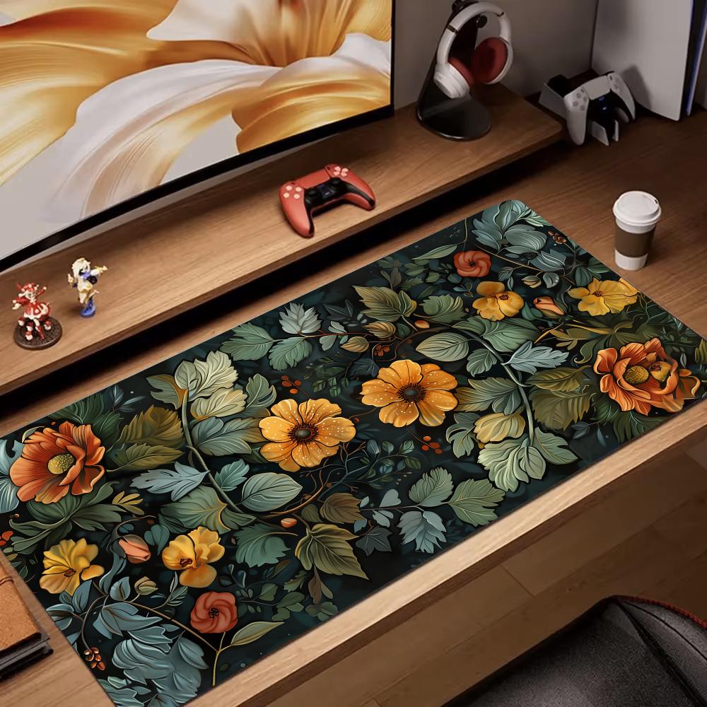 Retro Pc Gaming - Retro fiore arte rendering Mouse Pad