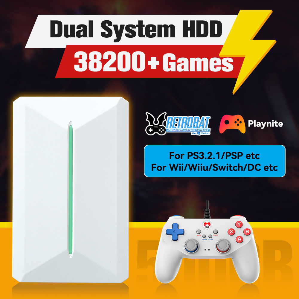 Retro Gaming Hdd - Retrobat&Playnite System HDD Console di gioco