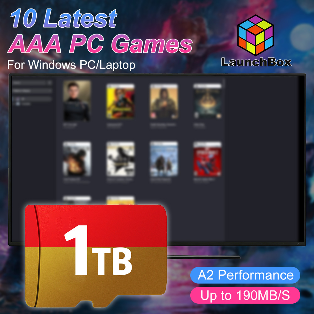 Retro Pc Gaming - Scheda TF da 1TB JMachen per