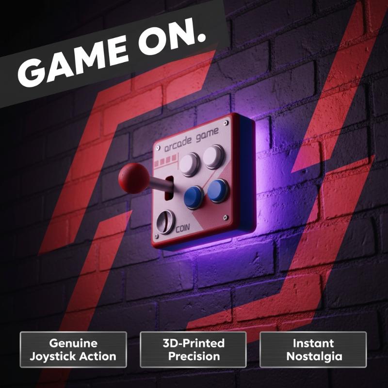 Retro Gaming Gifts - Pulsantiera per Giochi Arcade Retrò, Decorazione