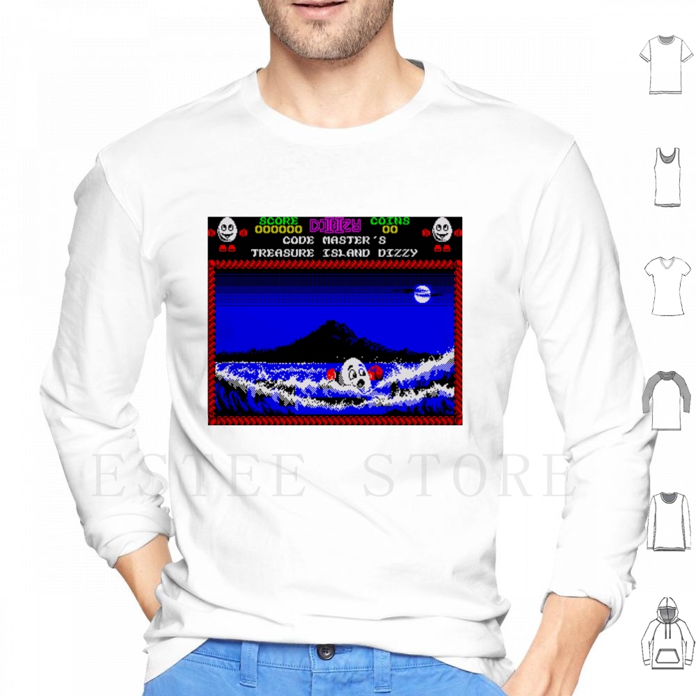 Retro Gaming Island - Felpa con cappuccio Treasure Island Dizzy