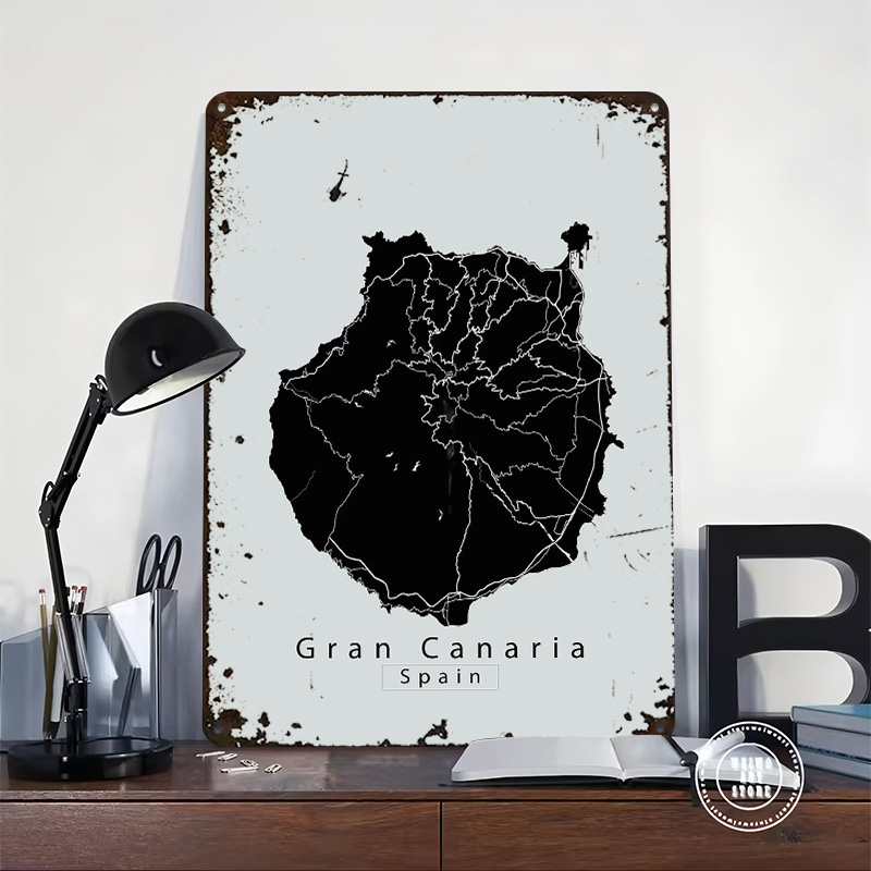 Mappa dell'isola di Gran Canar - Retro Gaming Island recensione e prezzo