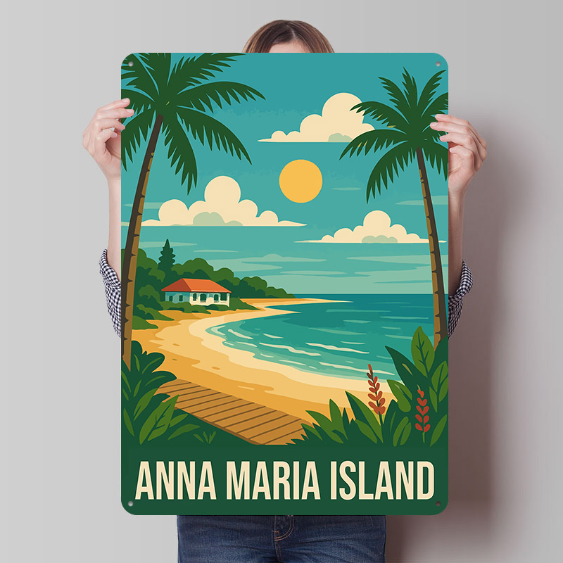 Poster Metallico di Anna Maria - Retro Gaming Island recensione e prezzo
