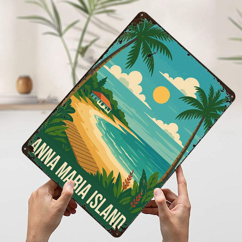 Poster Metallico di Anna Maria - Retro Gaming Island recensione e prezzo
