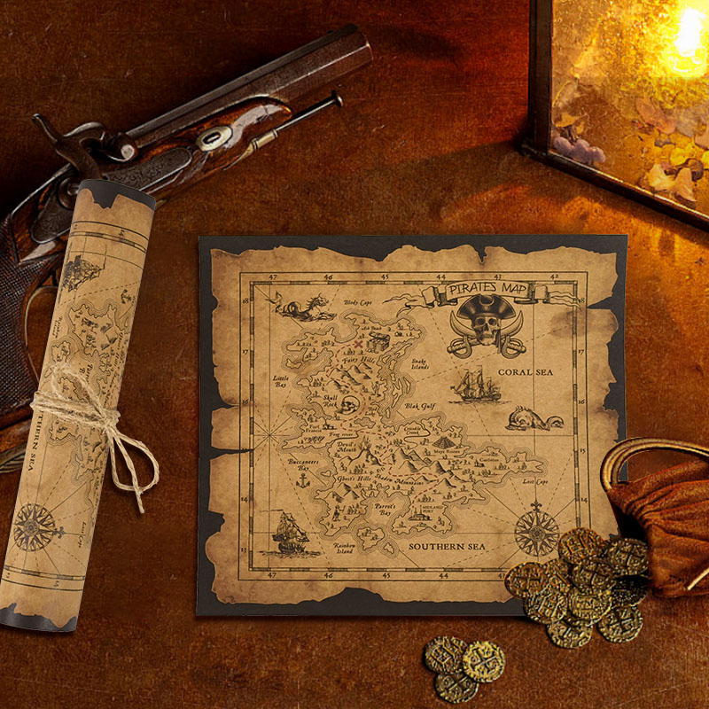 Mappa del Tesoro Pirata in Car - Retro Gaming Decor recensione e prezzo