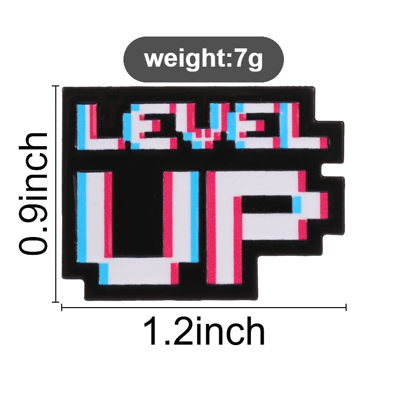 Distintivo Level Up Glitch Pix - Retro Gaming Gifts recensione e prezzo